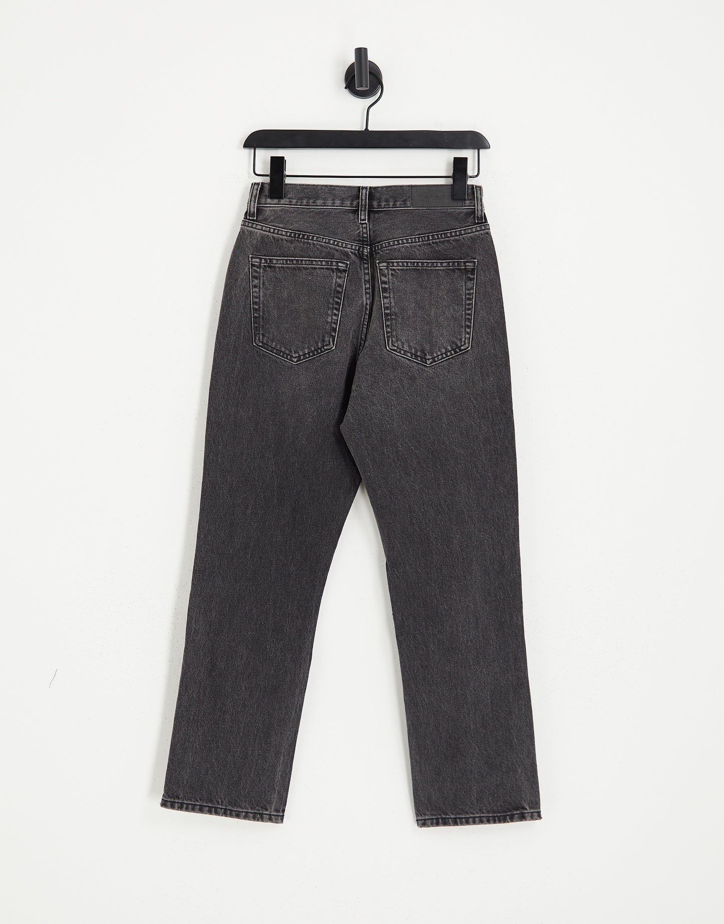 Topshop Editor high rise straight jean in washed black