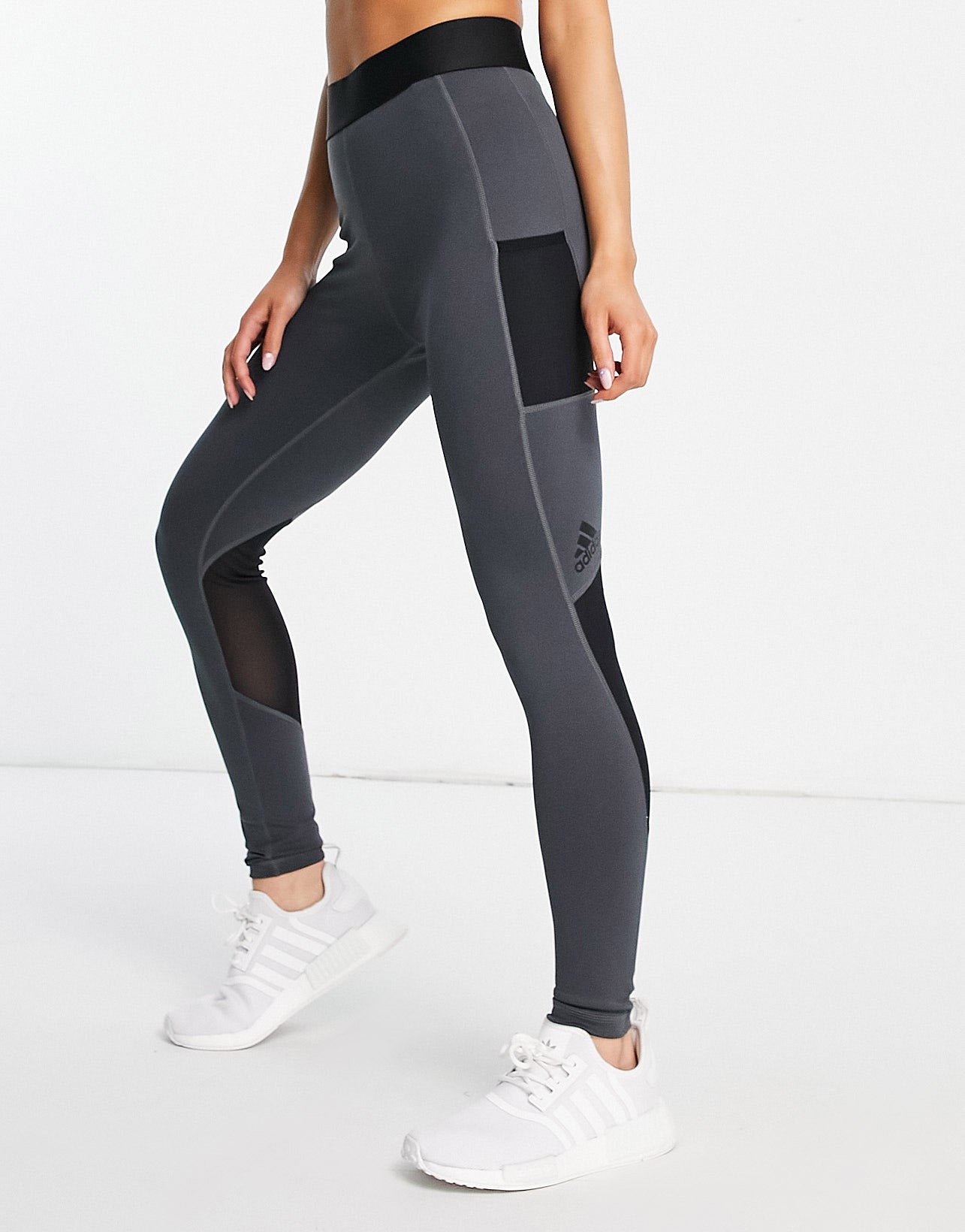 adidas Training Period Play 7/8 leggings in dark grey