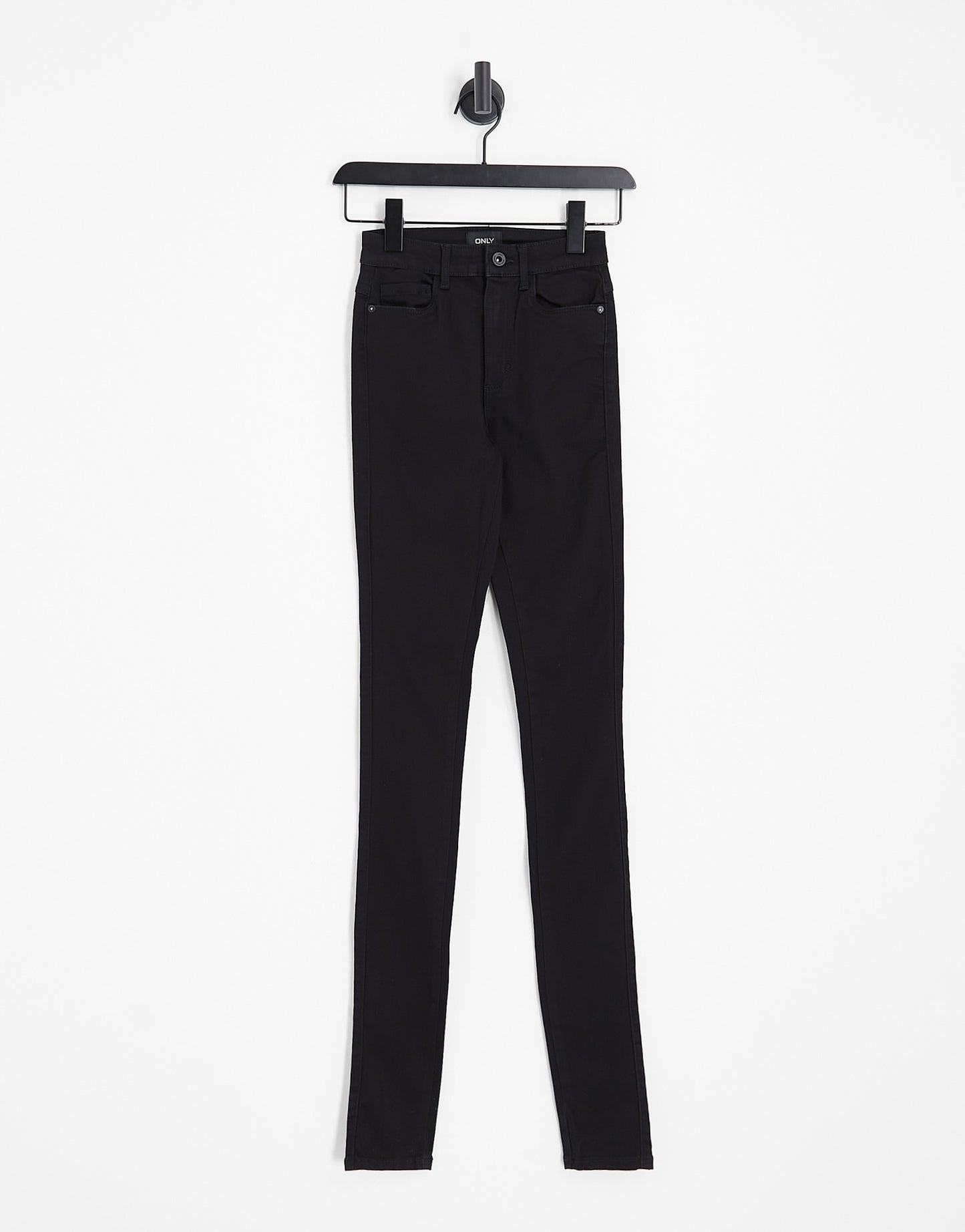 ONLY Tall Royal high waisted skinny jeans in black