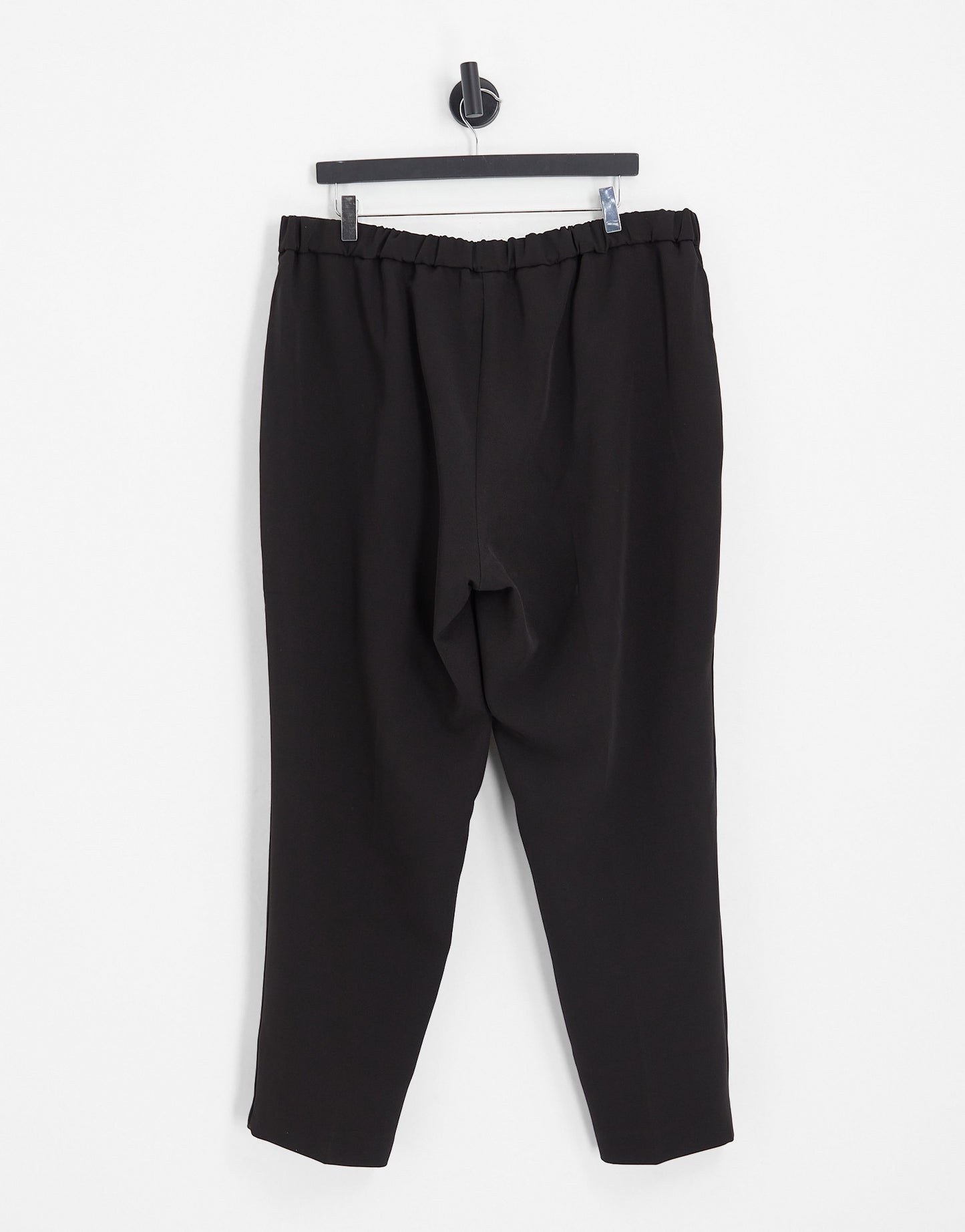 River Island Plus split side cigarette trouser in black