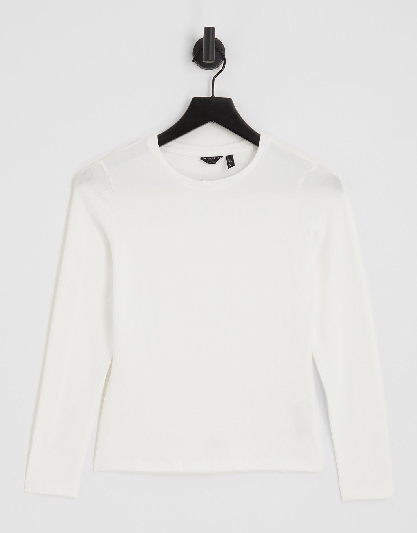 ASOS DESIGN Petite ultimate slim fit t-shirt with long sleeve in white