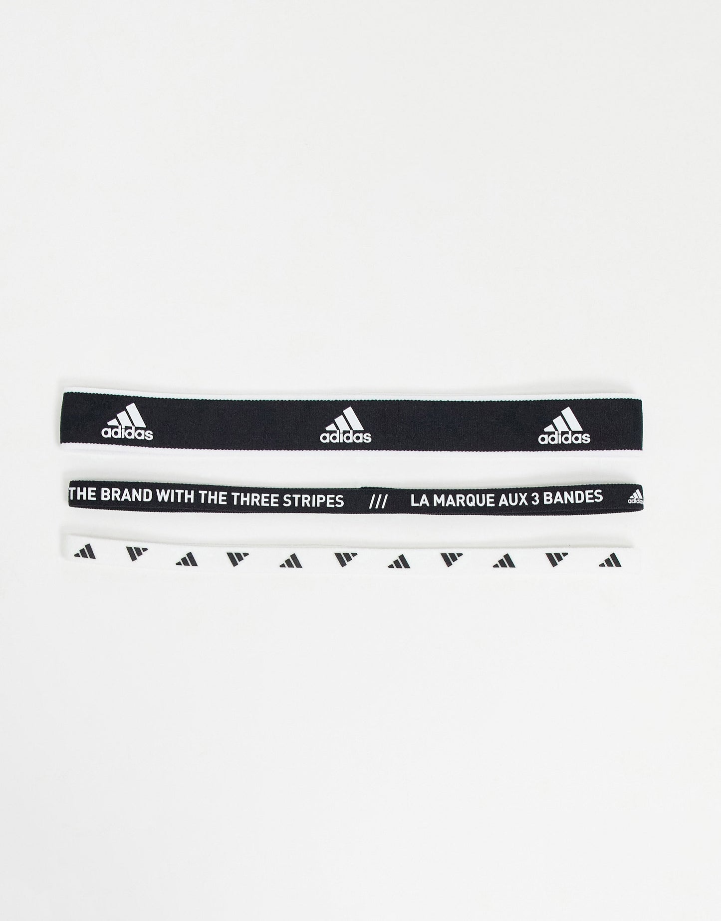 adidas Training 3 pack mixed logo headband in multi