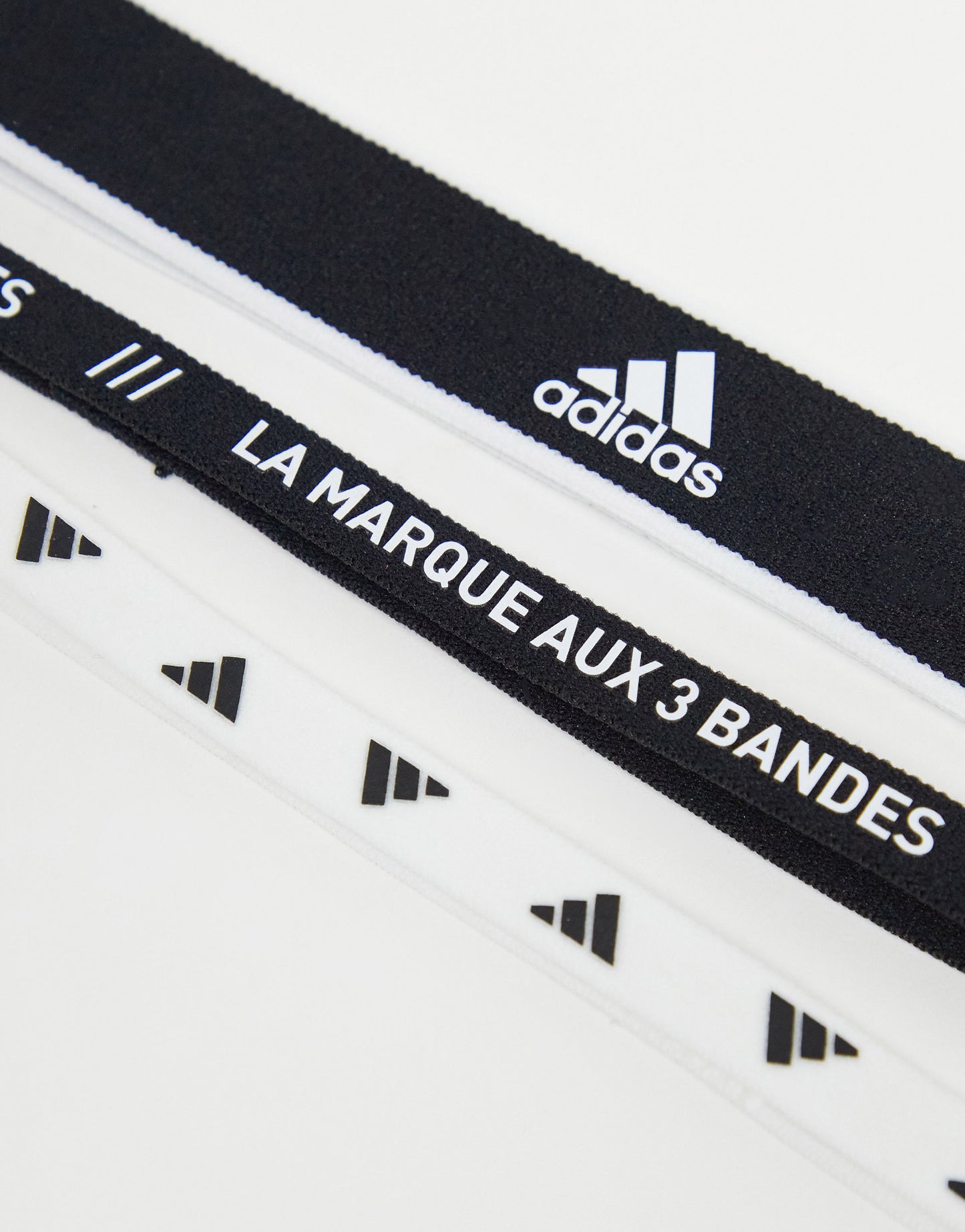 adidas Training 3 pack mixed logo headband in multi