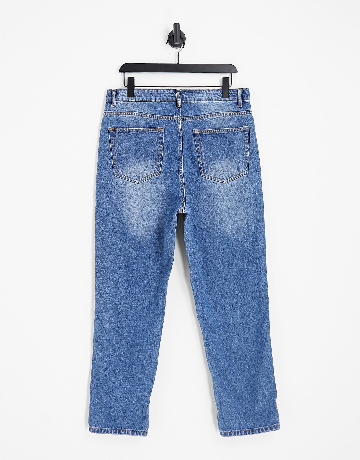 DTT Plus Veron relaxed fit mom jeans in mid blue wash