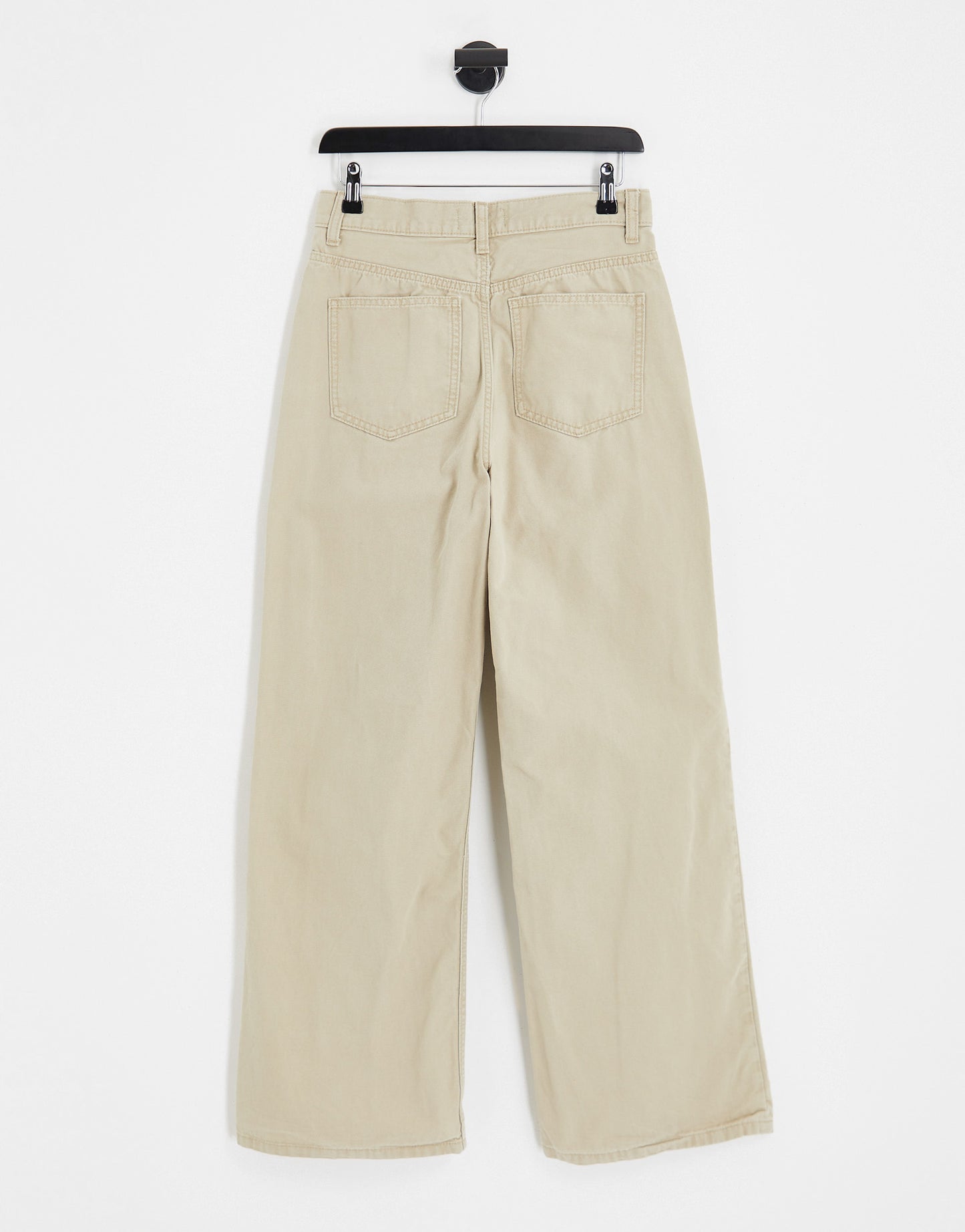 ASOS DESIGN Hourglass wide leg dad trousers in taupe