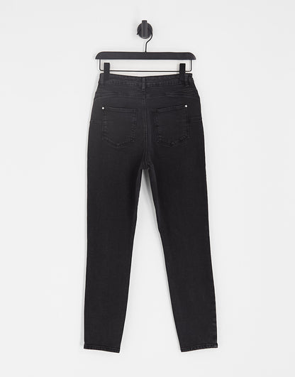 Urban Bliss skinny jeans in washed black