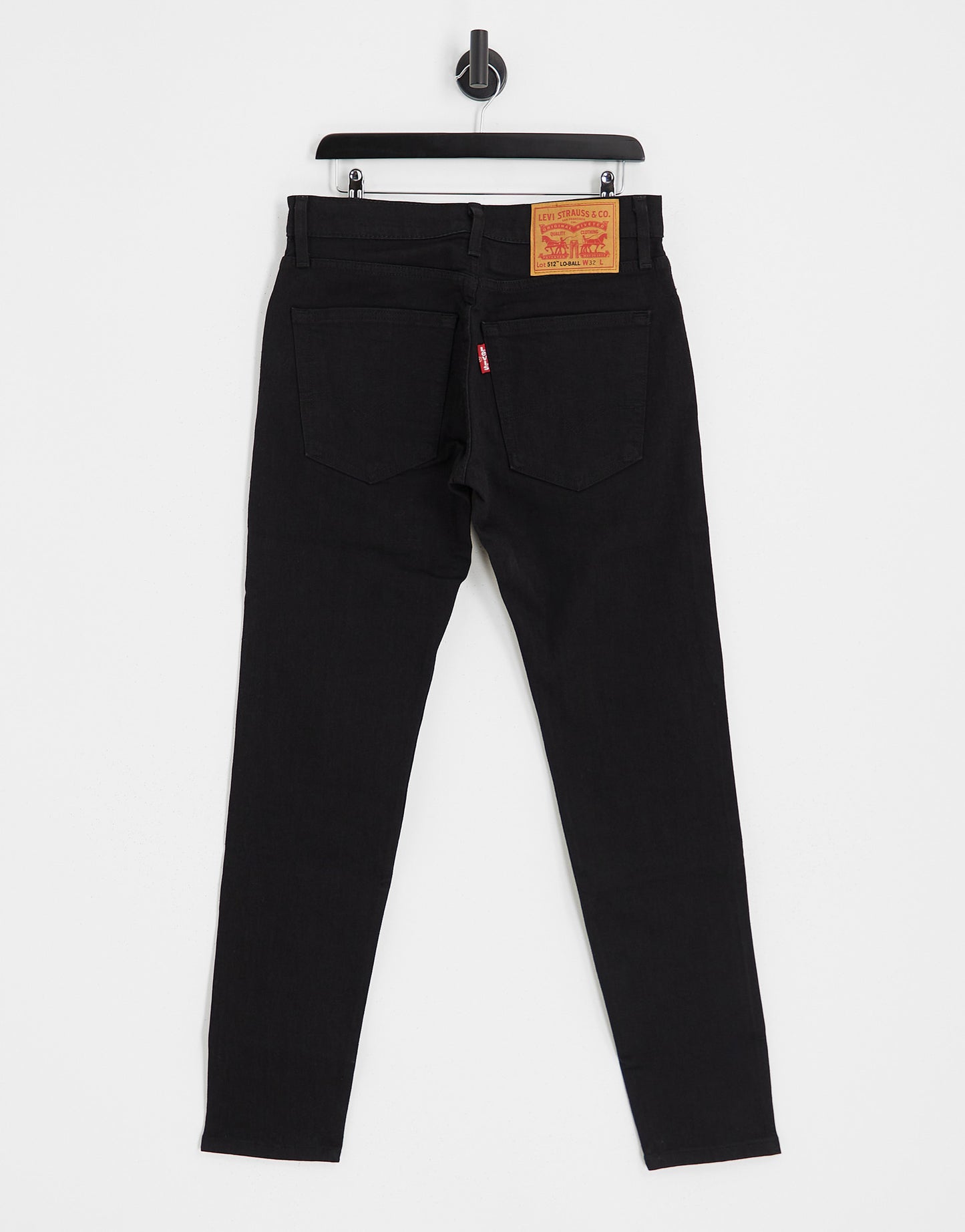 Levi's 512 slim taper lo ball jeans in black