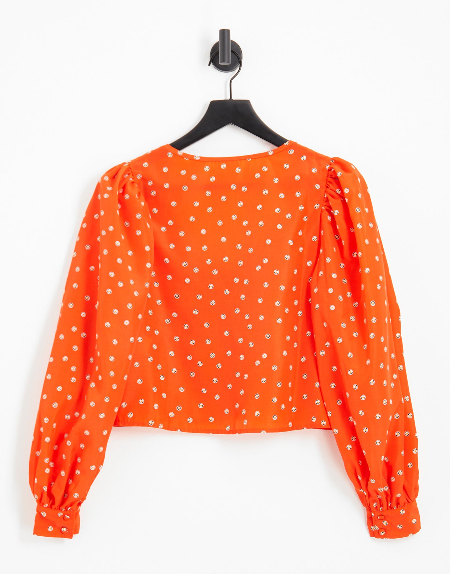 Levi's fawn tie blouse in orange