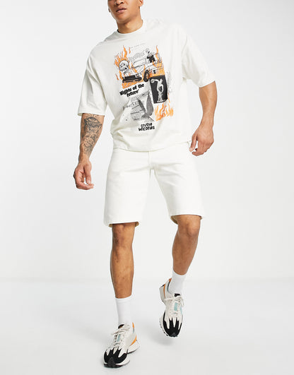 Dickies Duck Canvas shorts in white