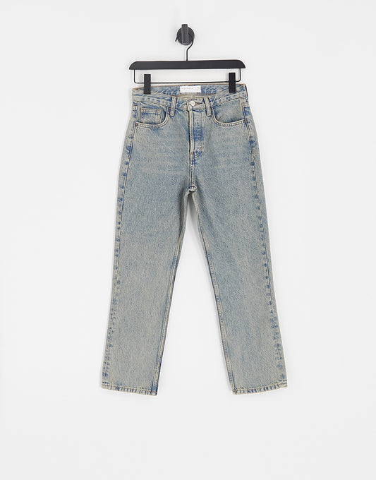 Topshop Editor jeans in dirty bleach wash