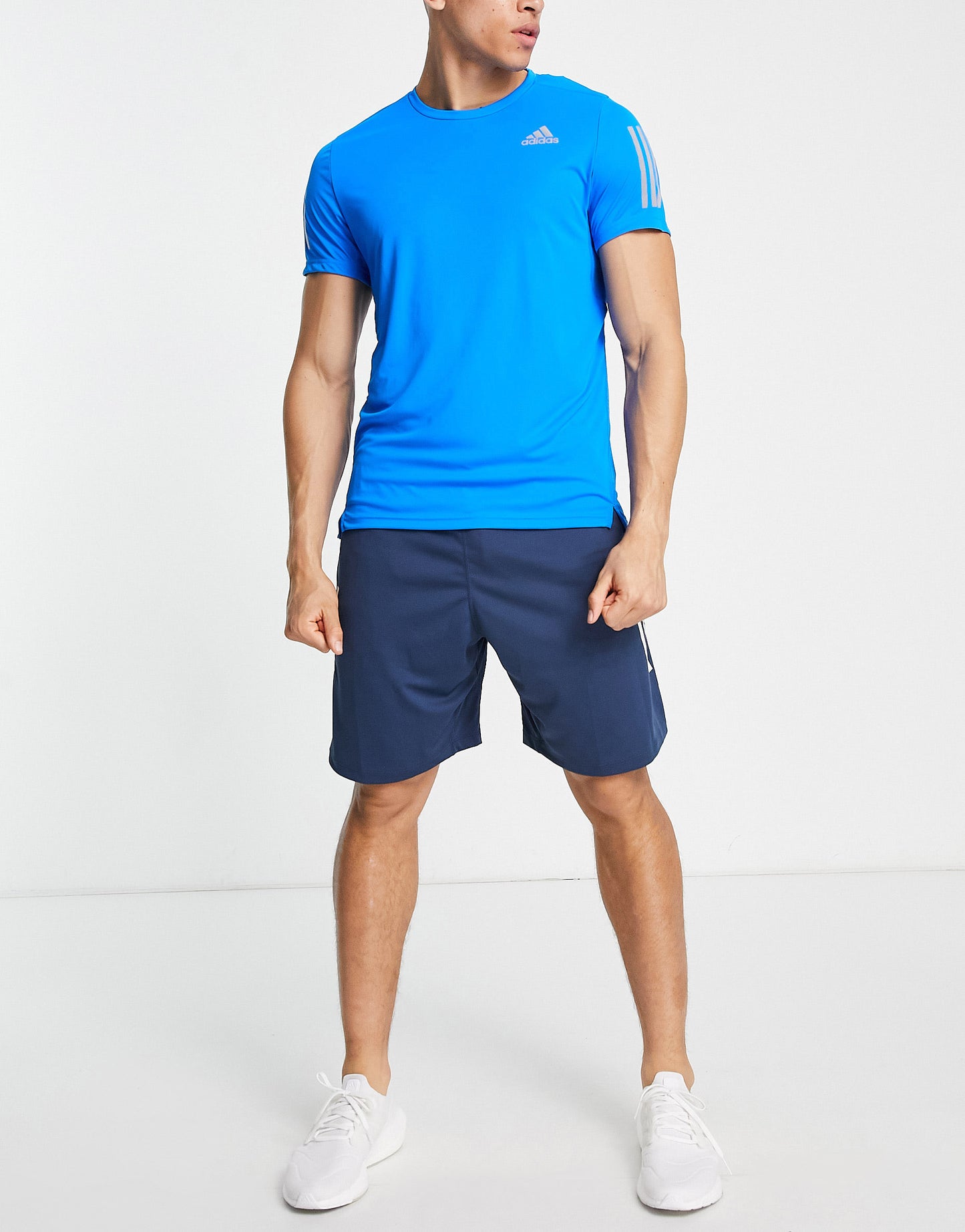 adidas Running Own The Run t-shirt in blue