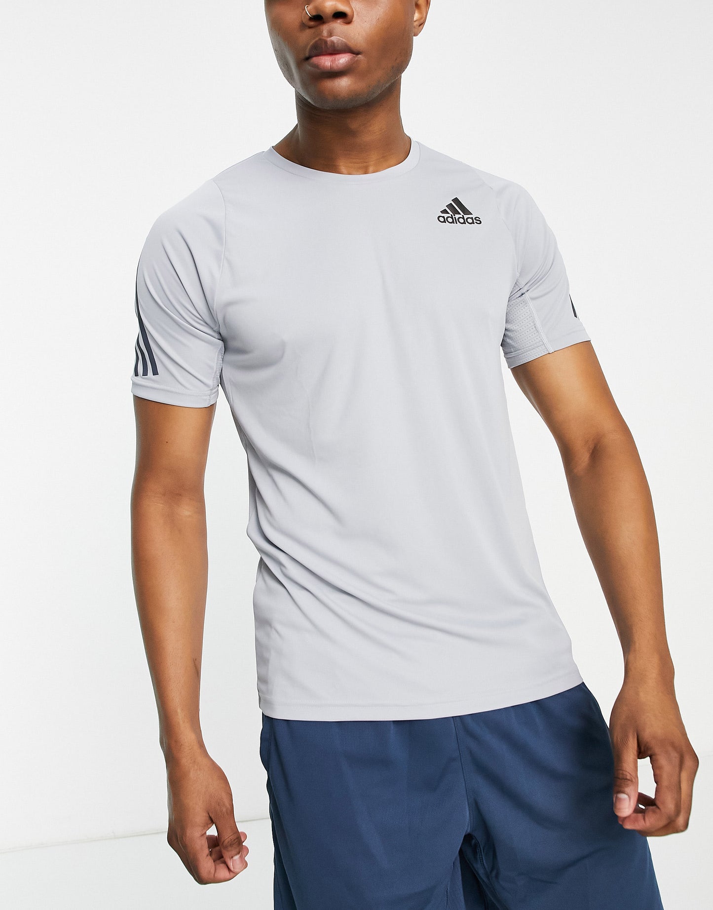 adidas Running Run Icons t-shirt in grey