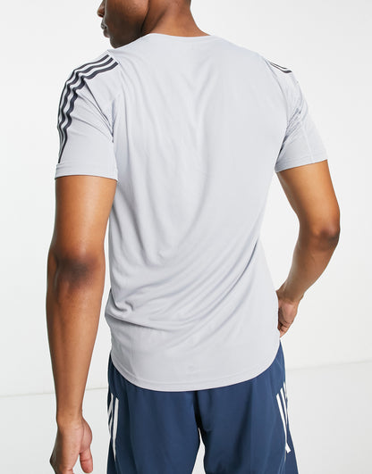 adidas Running Run Icons t-shirt in grey