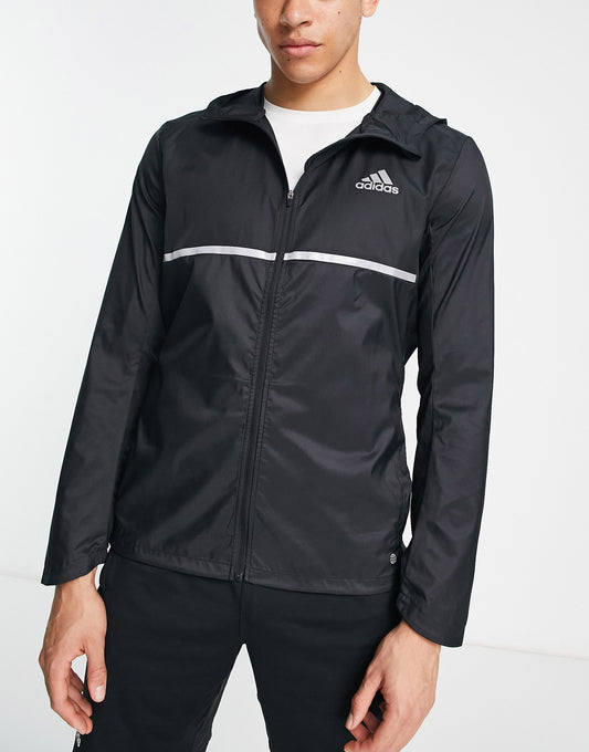 adidas Running Own The Run jacket in black