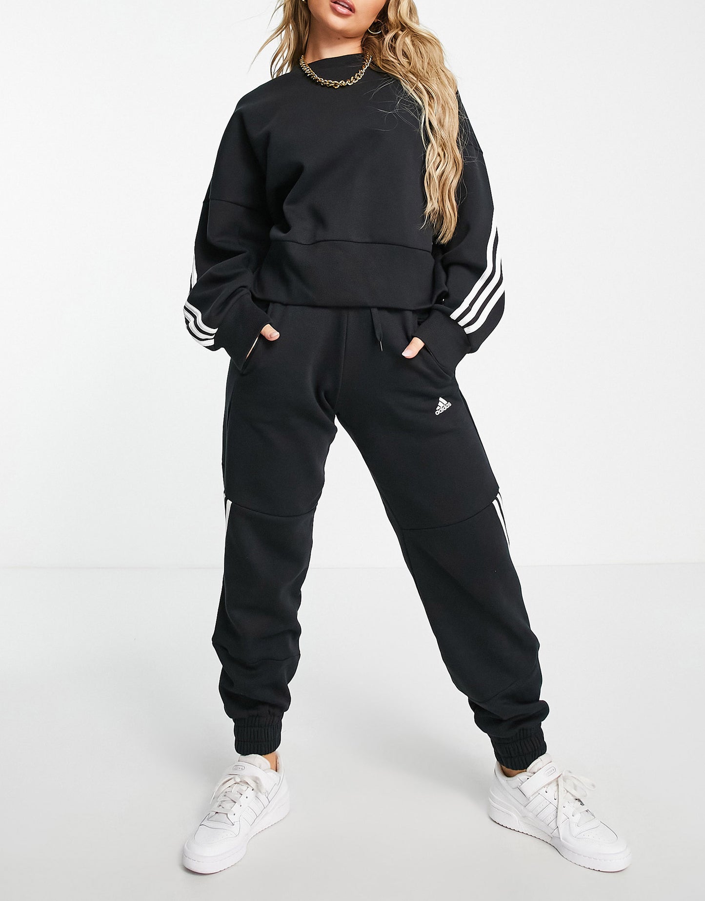 adidas Sportstyle Future Icons oversized sweat in black