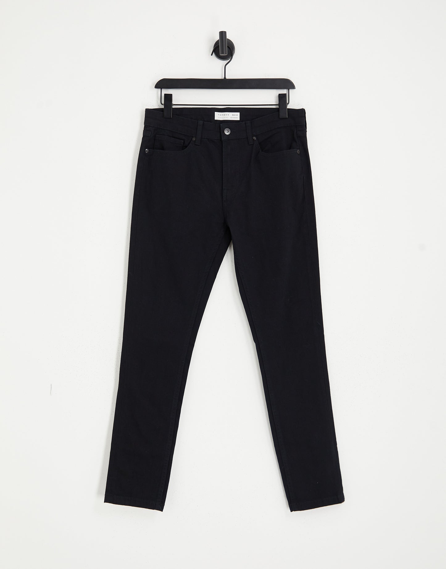 Topman stretch skinny jeans in black