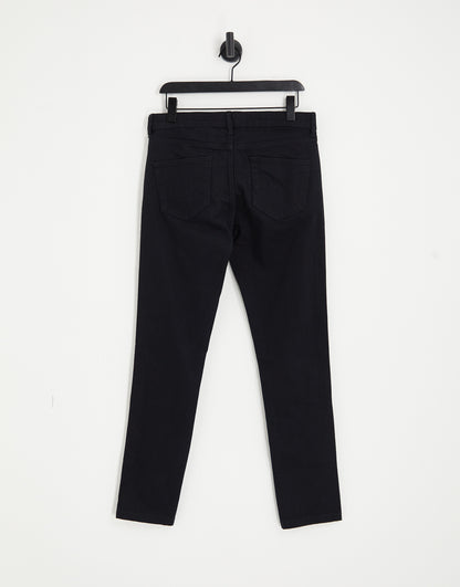 Topman stretch skinny jeans in black