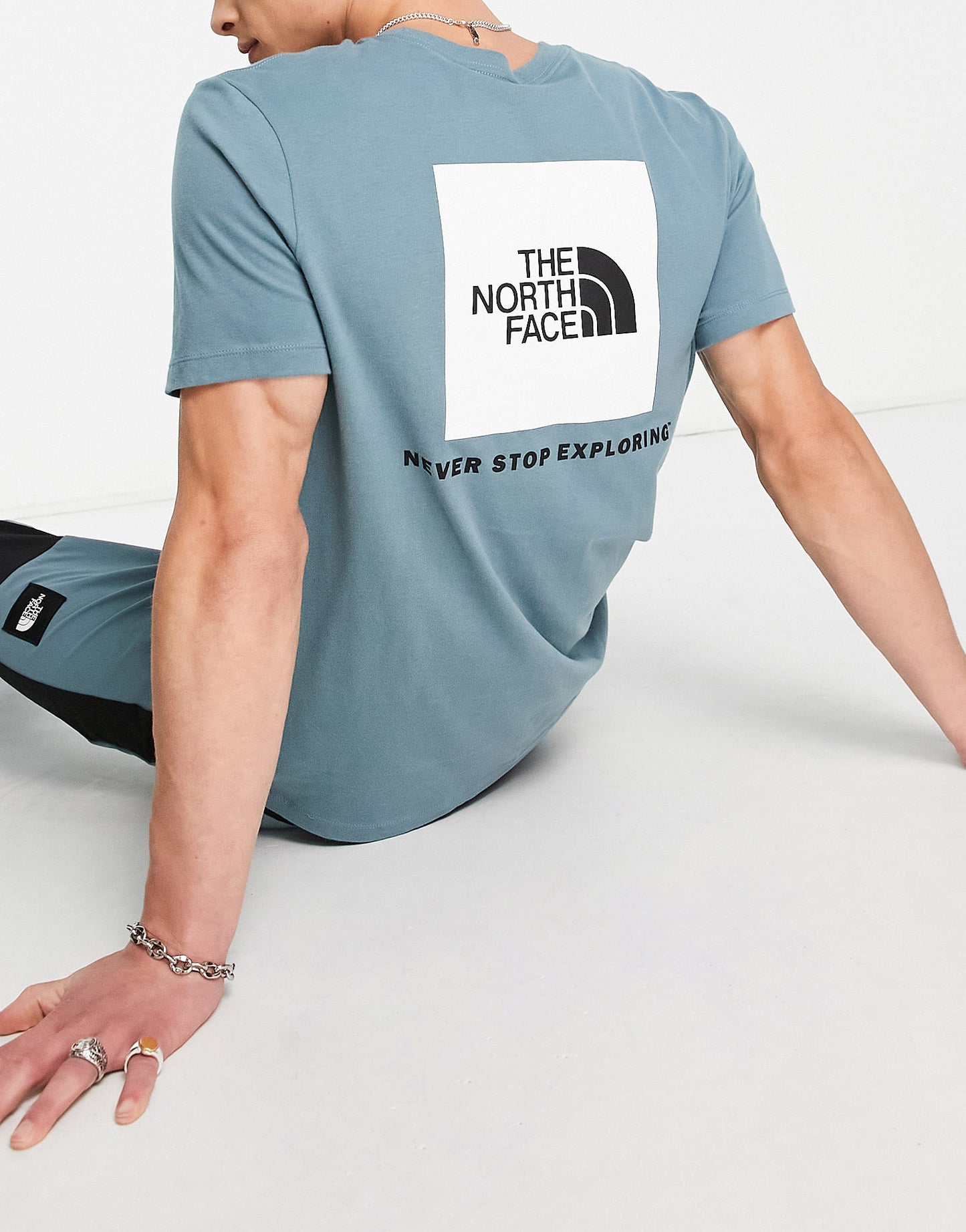 The North Face Red Box t-shirt in blue