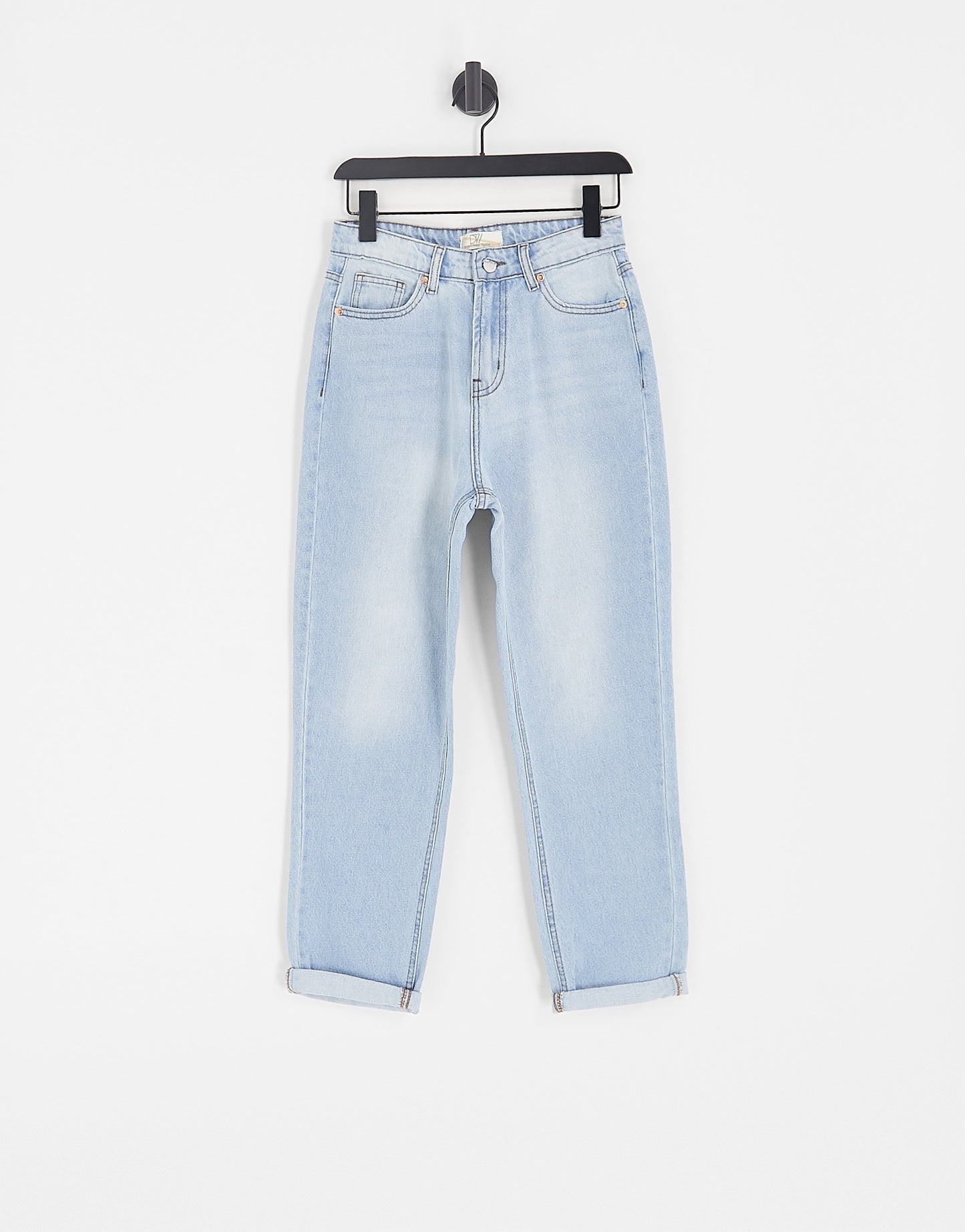 DTT Veron relaxed fit mom jeans in light blue wash