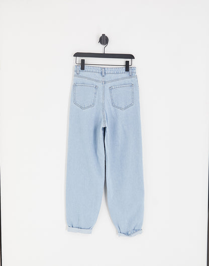 DTT Grace balloon leg jeans in light blue