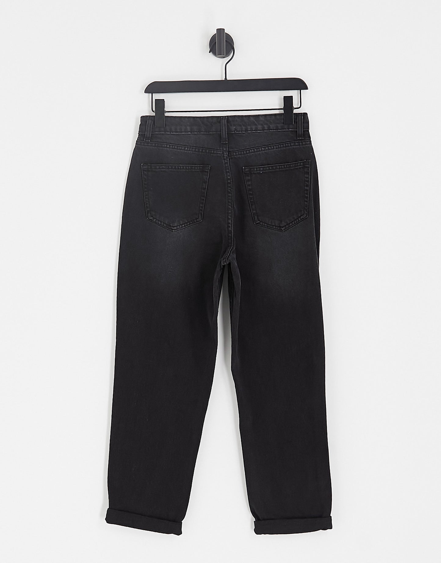 DTT Veron relaxed fit mom jeans in washed black