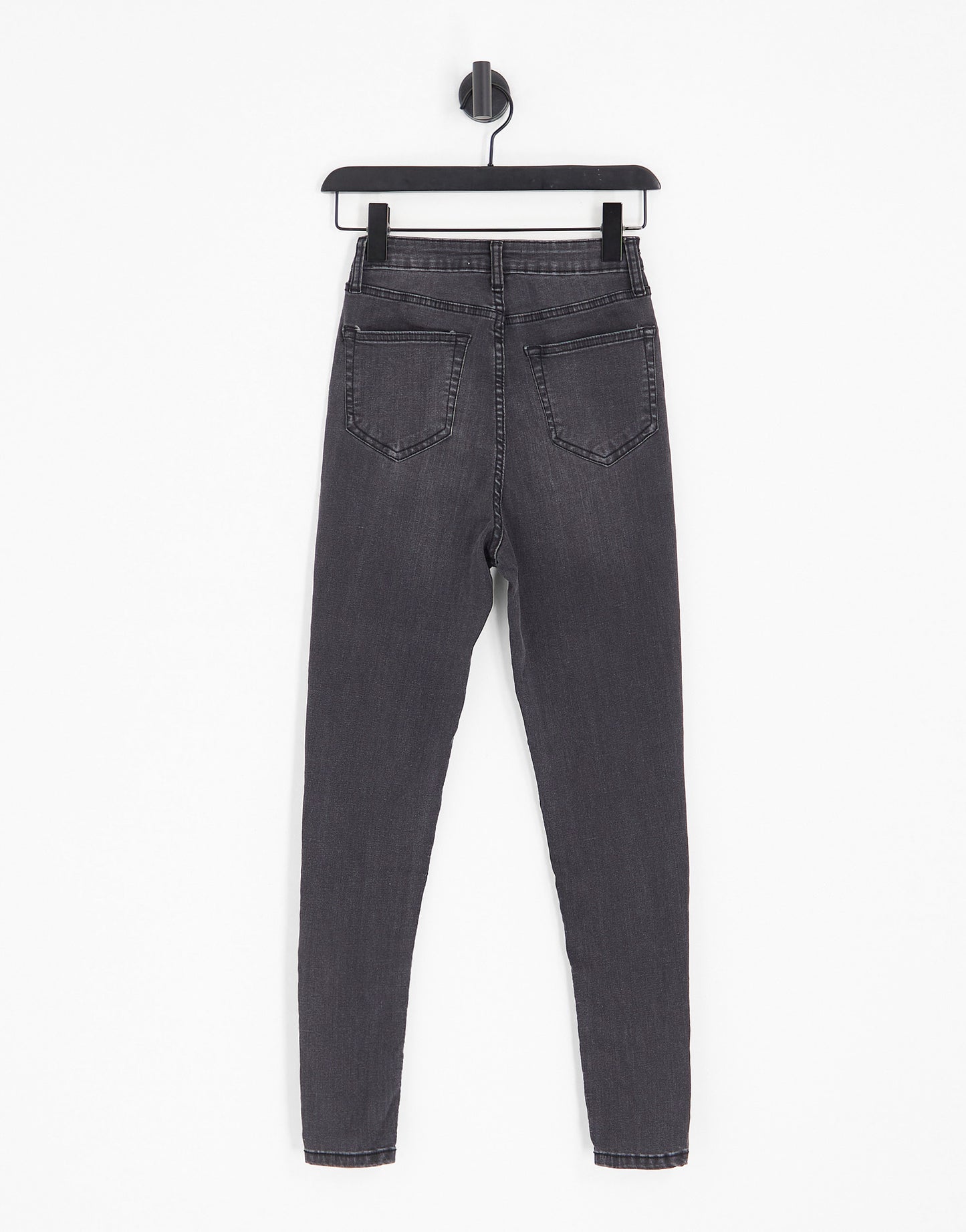 DTT Ellie high waisted skinny jeans in washed black