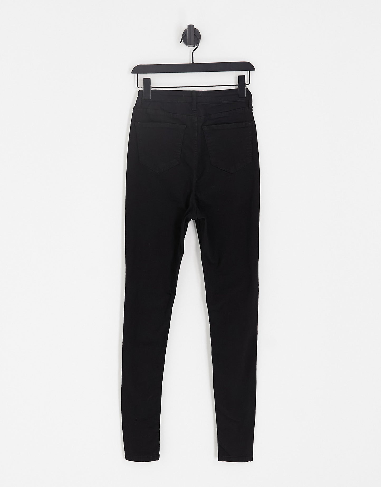 DTT Tall Ellie high waisted skinny jeans in black