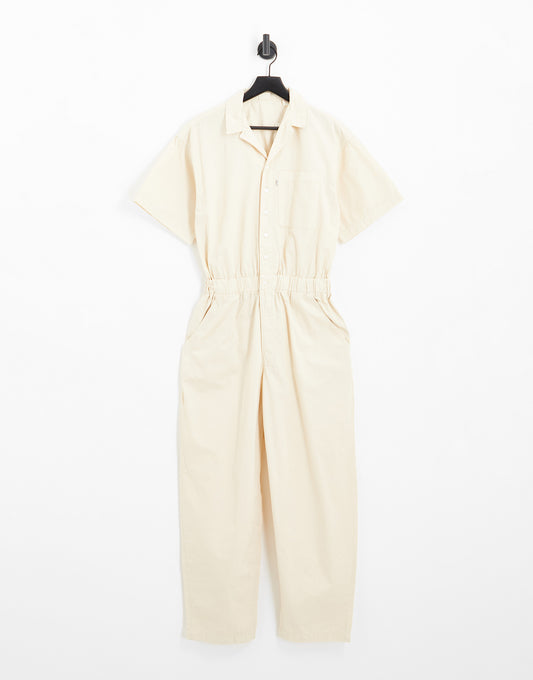 Levi's cinched jumpsuit in ecru