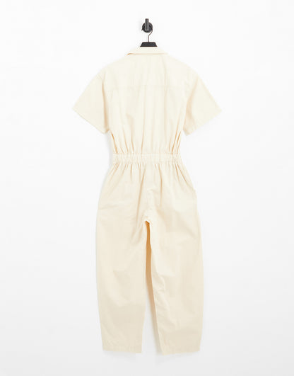 Levi's cinched jumpsuit in ecru