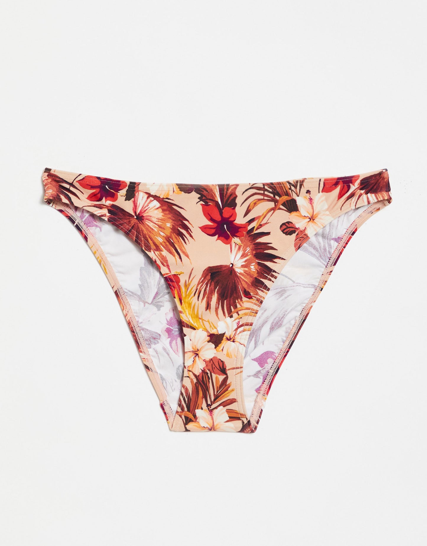 Figleaves bikini brief in mink leaf print