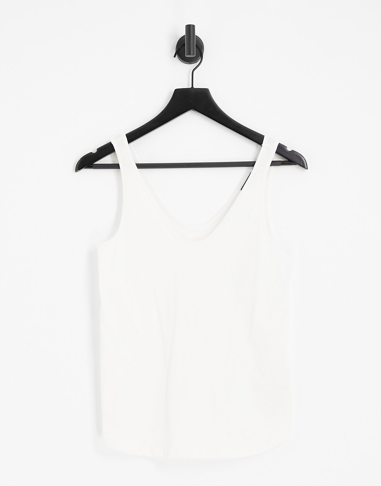 ASOS DESIGN ultimate vest with scoop neck in cotton in white - WHITE