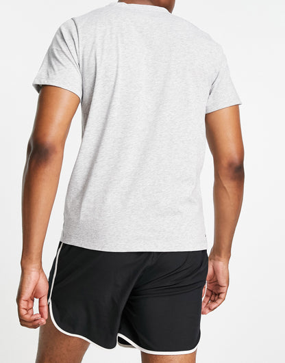 New Balance Heathertech training t-shirt in grey