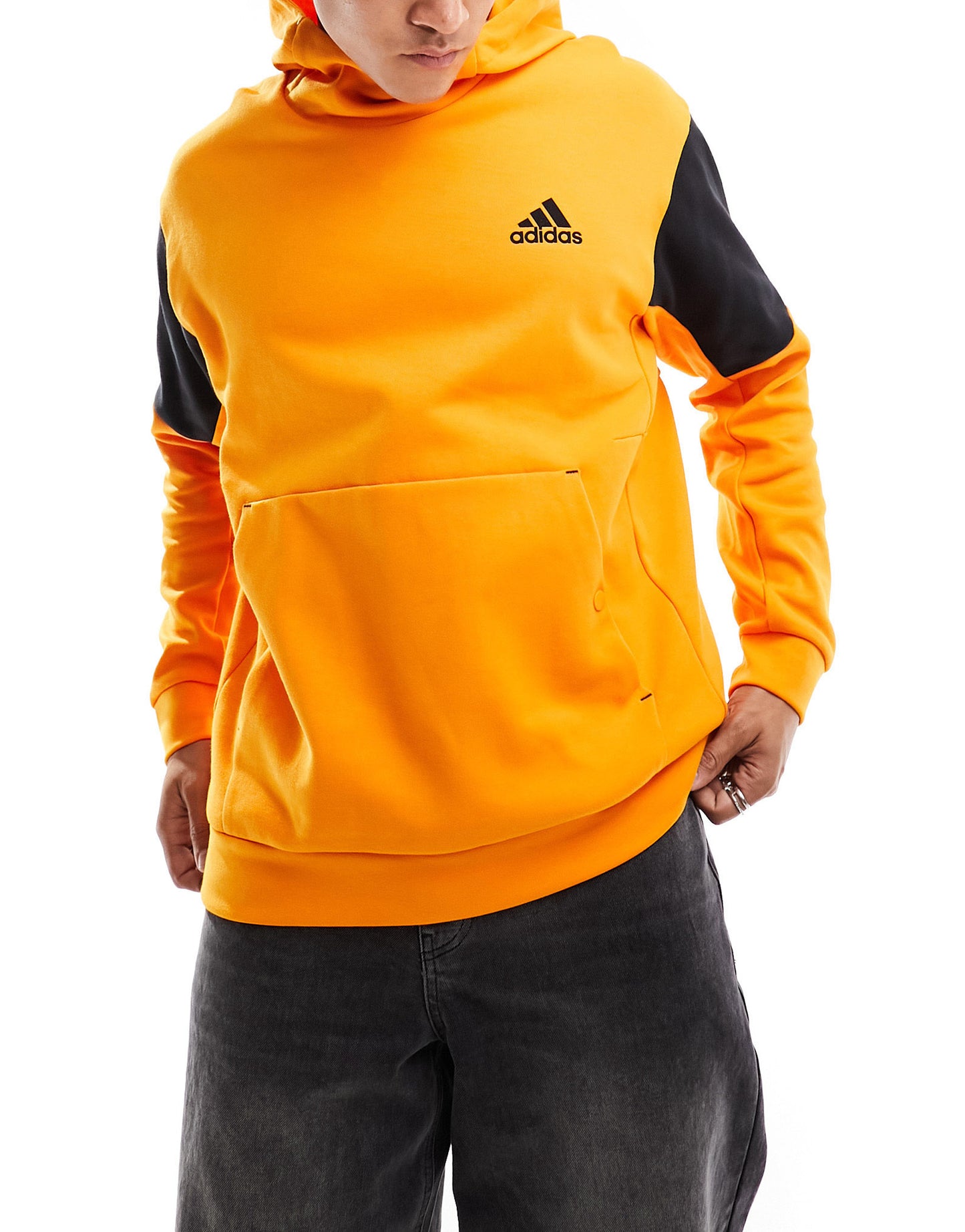 adidas Sportstyle Gameday Ready hoodie in orange