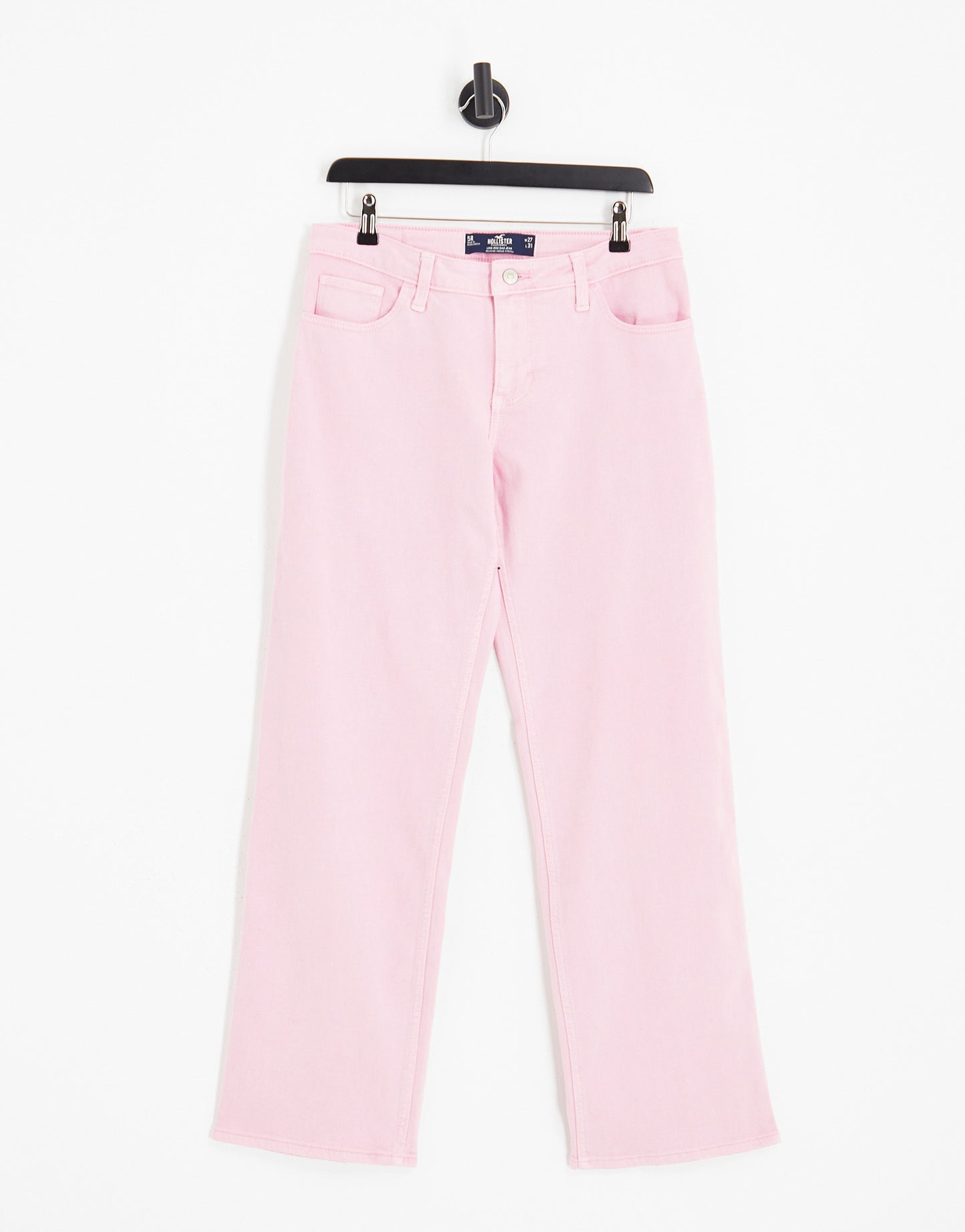 Hollister low rise dad jean in pink