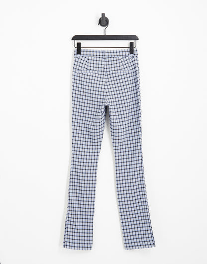 Hollister super skinny trouser in blue plaid