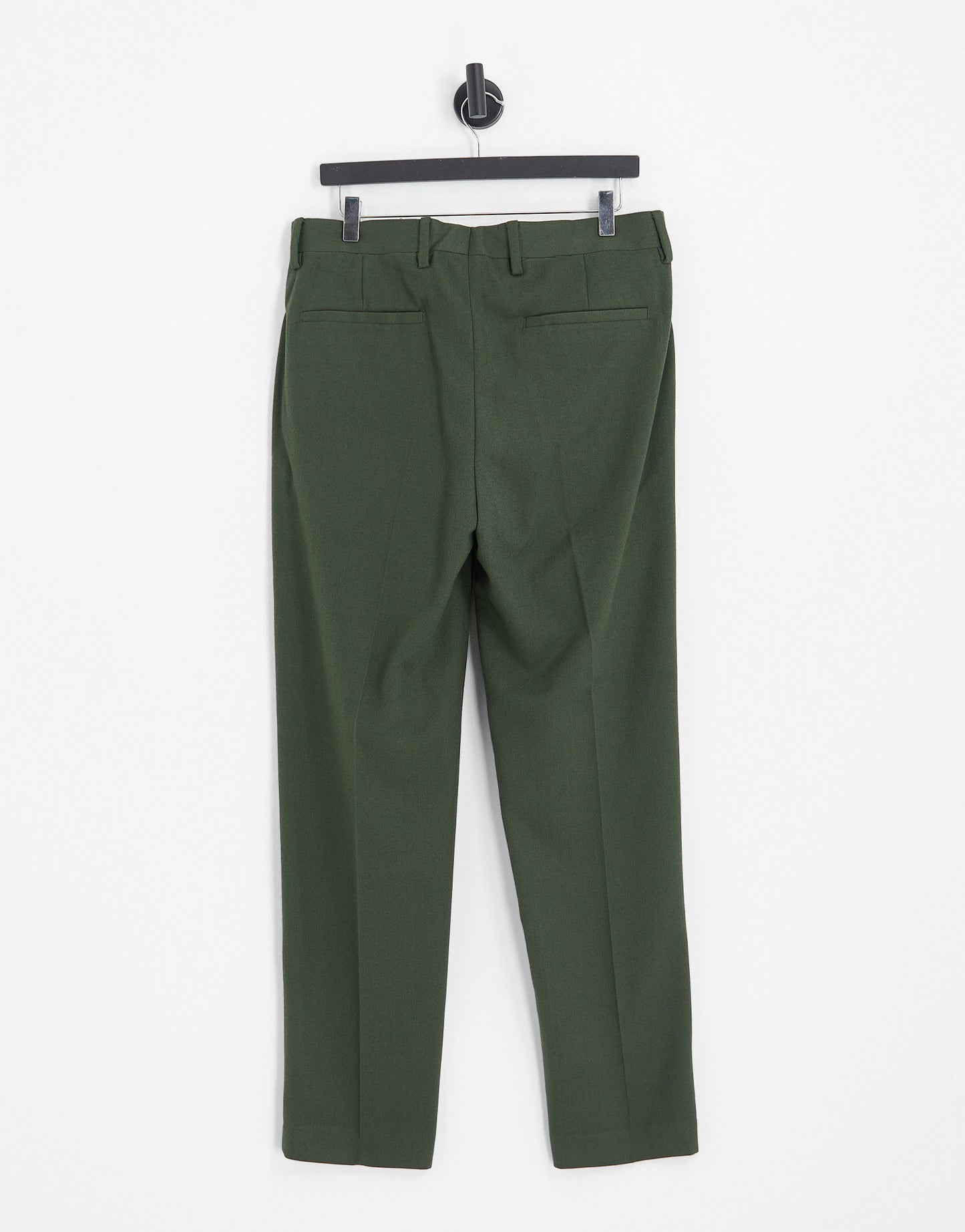 Topman tapered warmhandle suit trousers with pleat in khaki