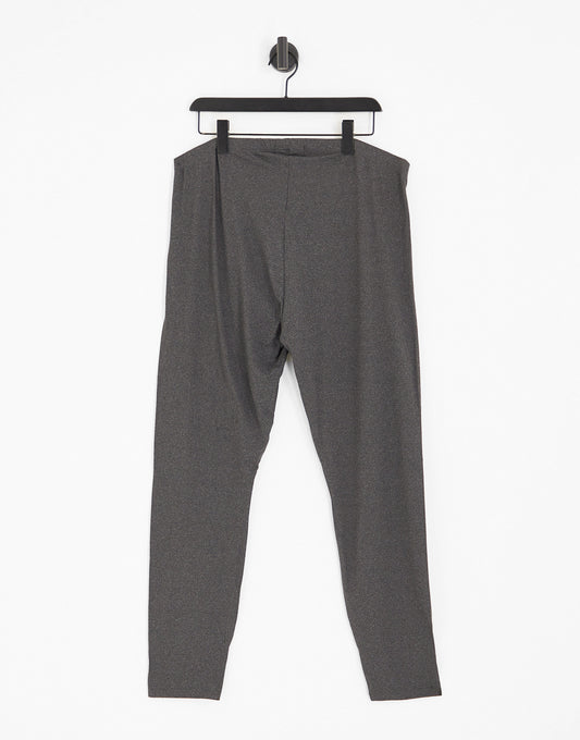 Brave Soul Plus south high waisted leggings in dark grey