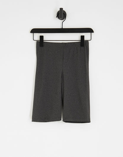 Brave Soul Tall sindy legging shorts in dark grey