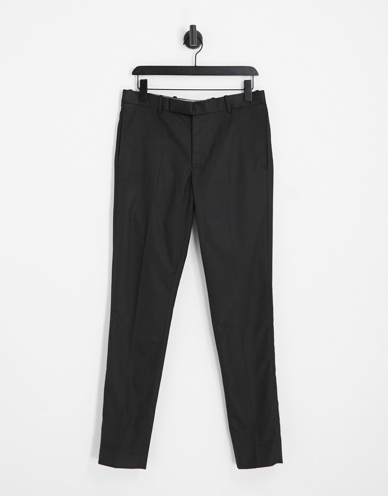 Bolongaro Trevor plain super skinny suit trousers in black