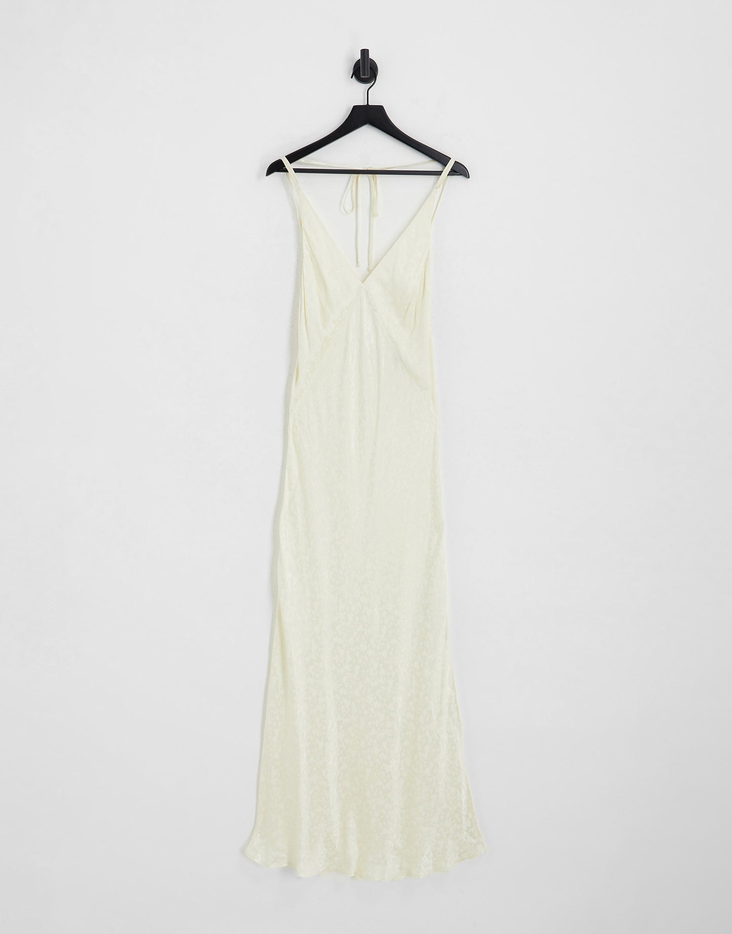 Topshop heart jacquard slip dress in ivory