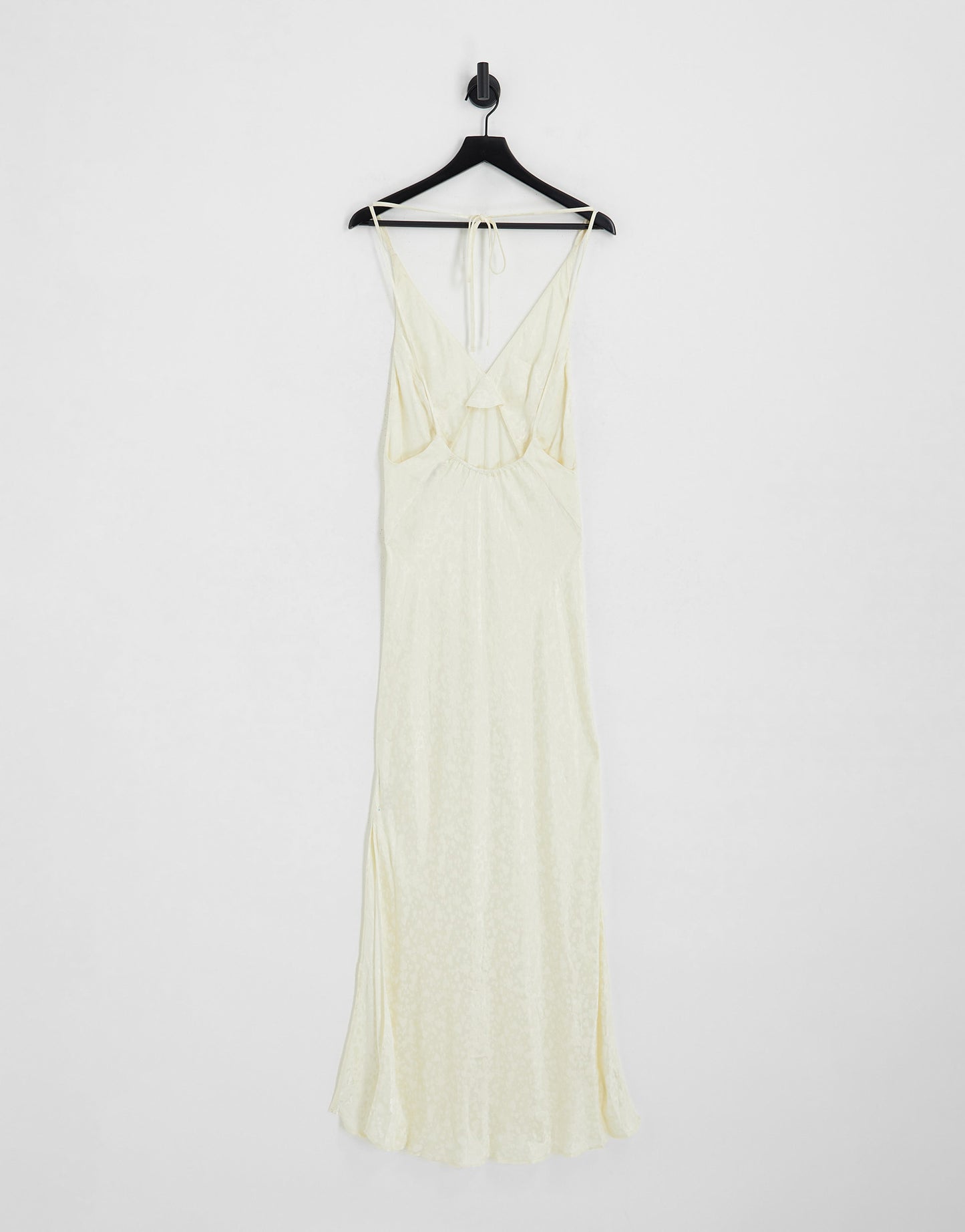 Topshop heart jacquard slip dress in ivory