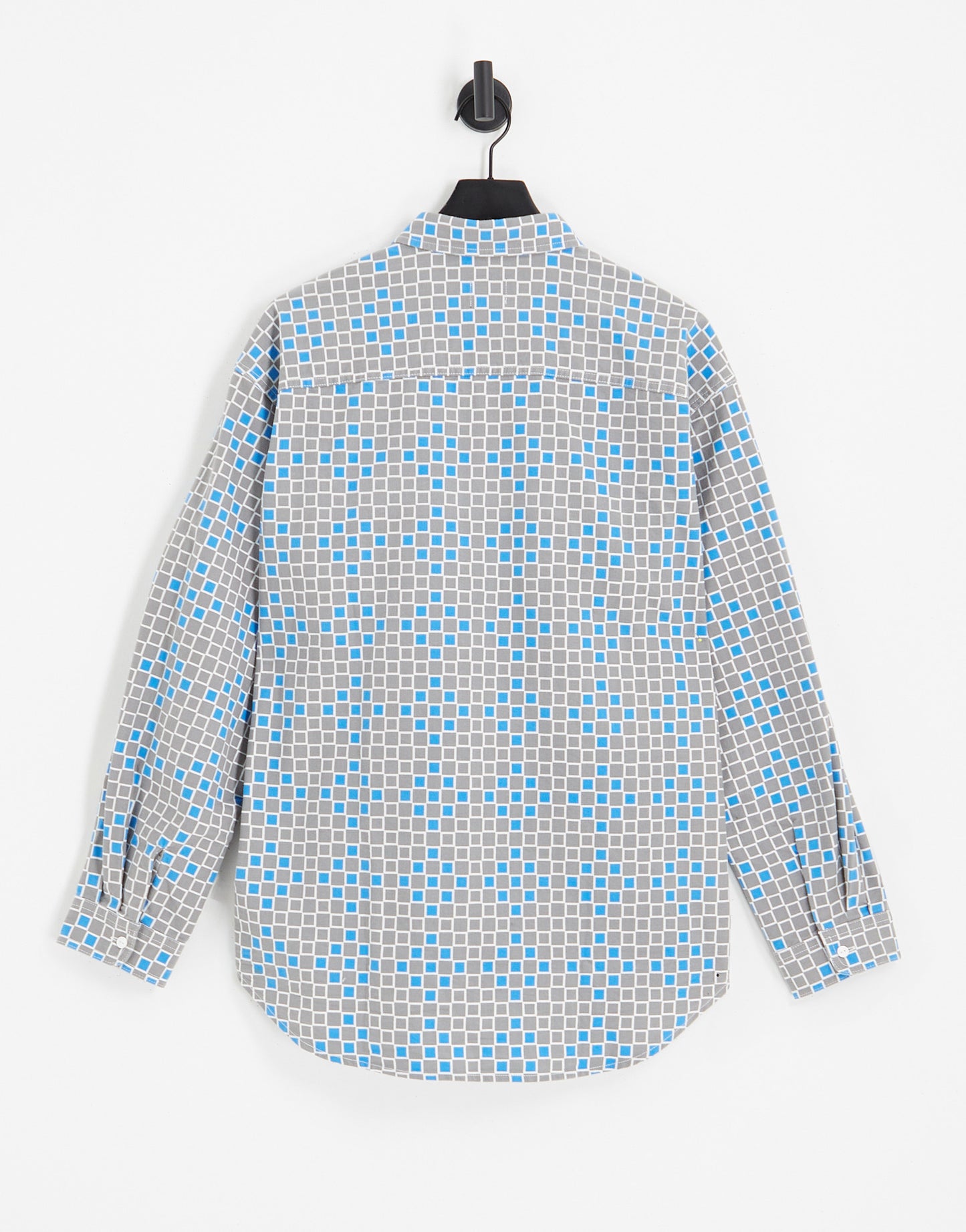 Levi's Skate shirt in blue geometric print with pockets