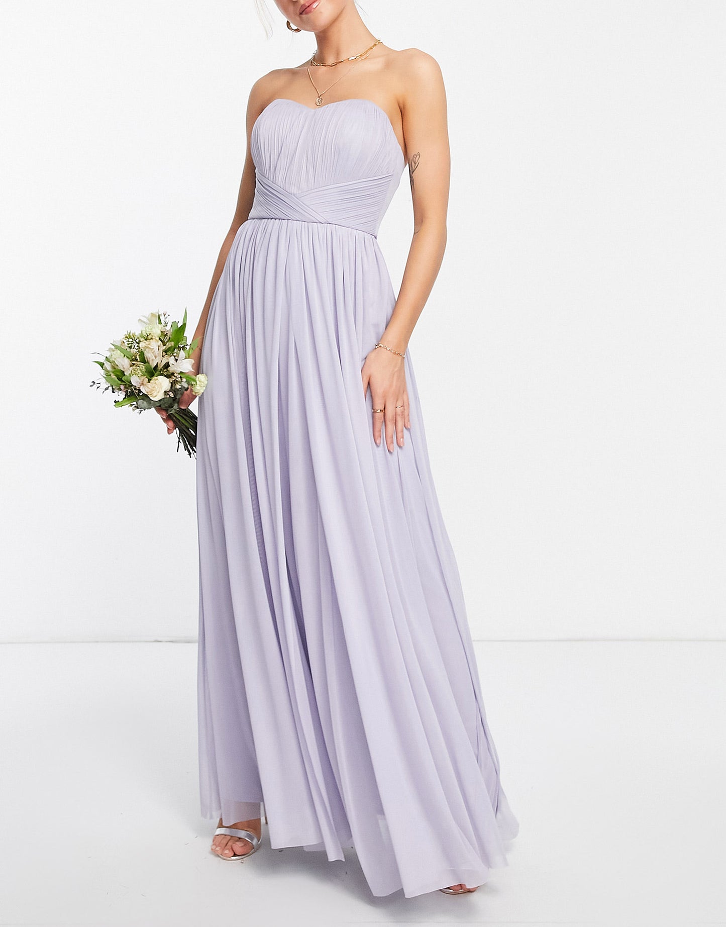 Lipsy bridesmaid multiway maxi dress in light blue