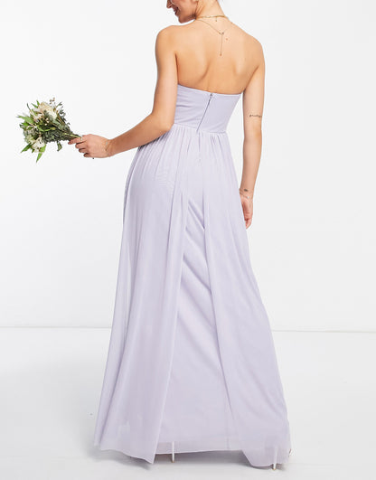 Lipsy bridesmaid multiway maxi dress in light blue