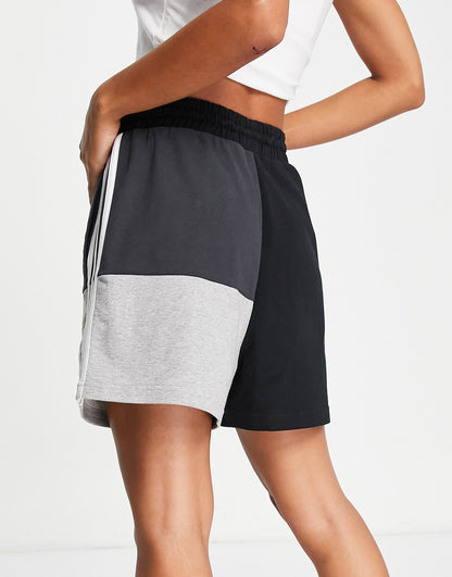 adidas Sportswear colourblock shorts in black