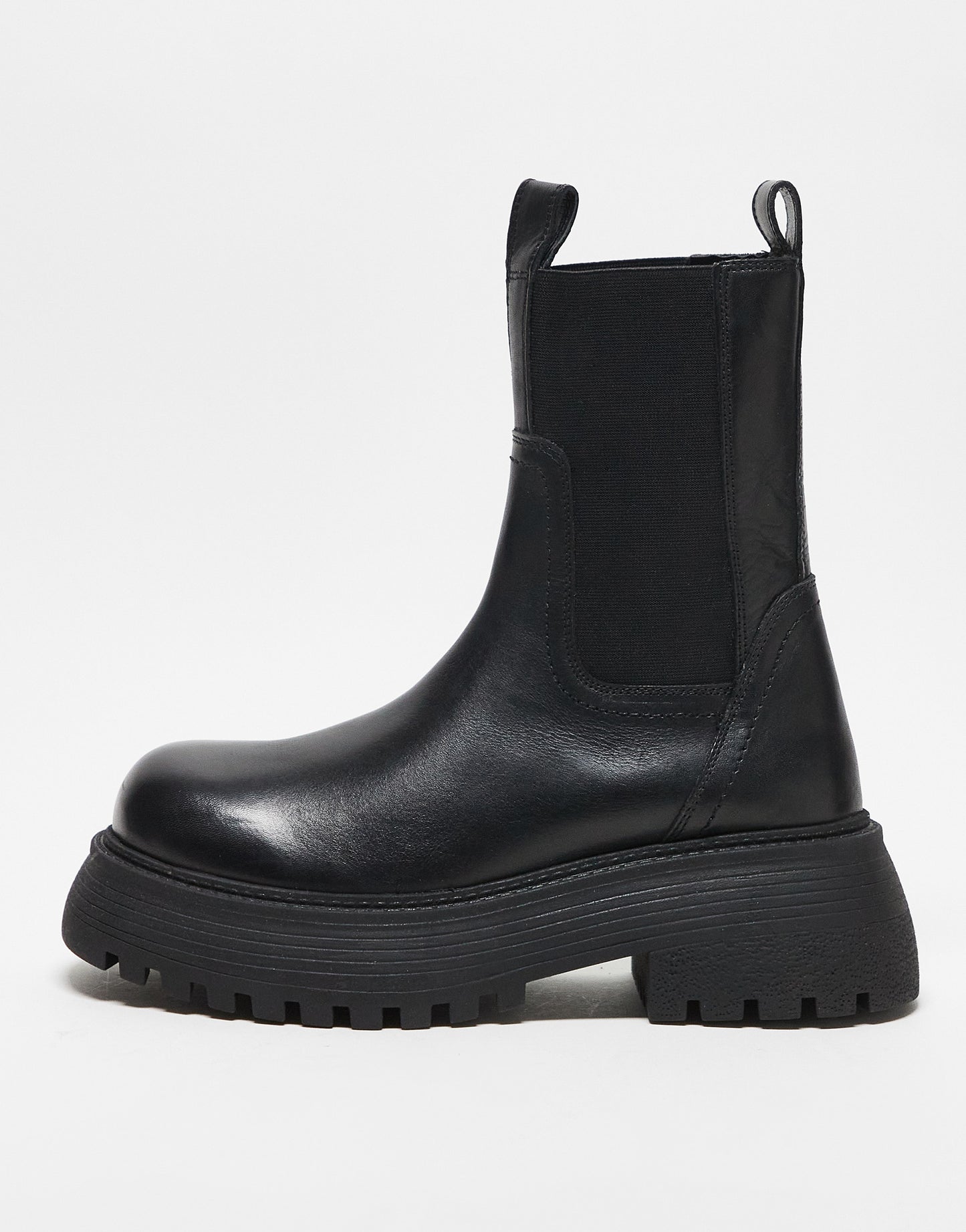 ASOS DESIGN Adelaide leather chelsea boots in black