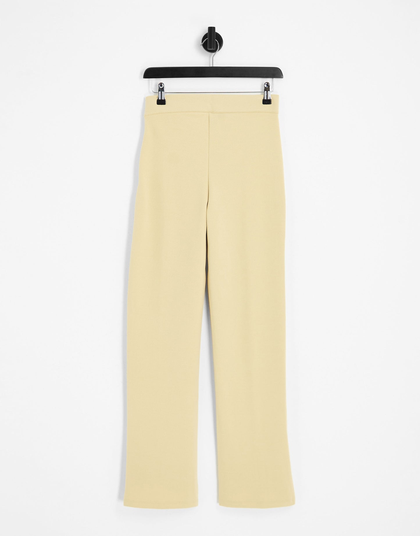 Y.A.S exclusive split front trousers in pale khaki