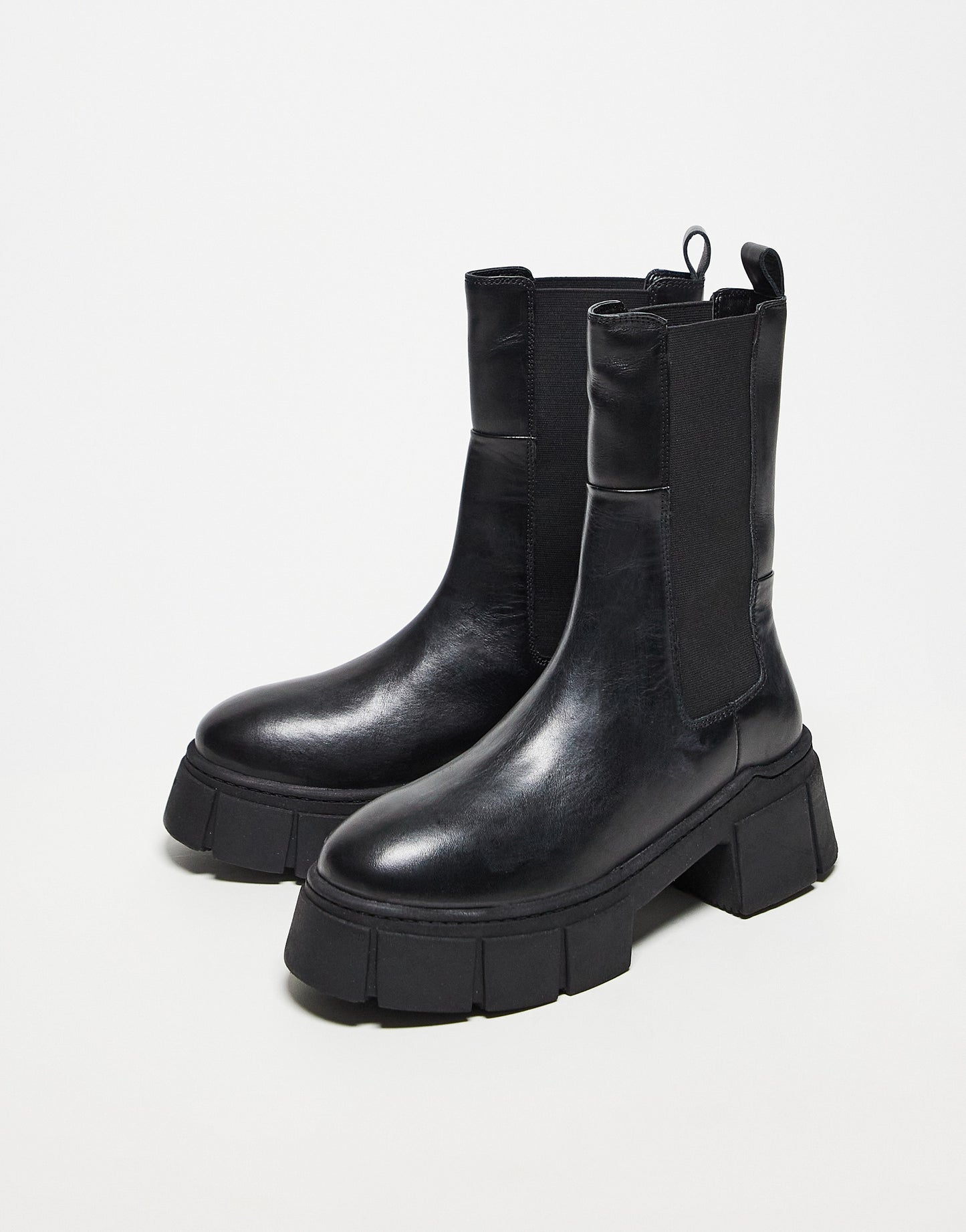 ASOS DESIGN Adelphi premium leather chelsea boots in black