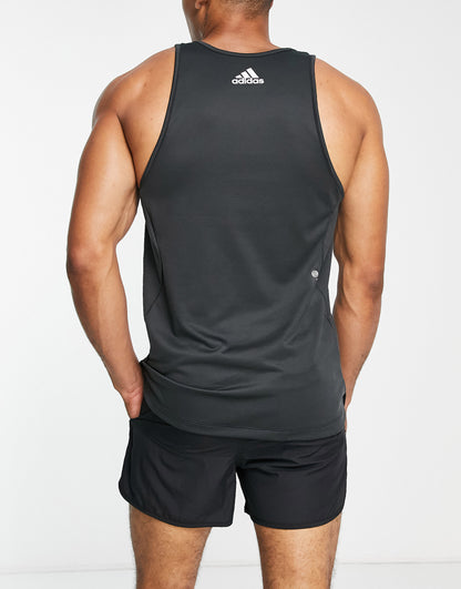 adidas Training large logo vest in black