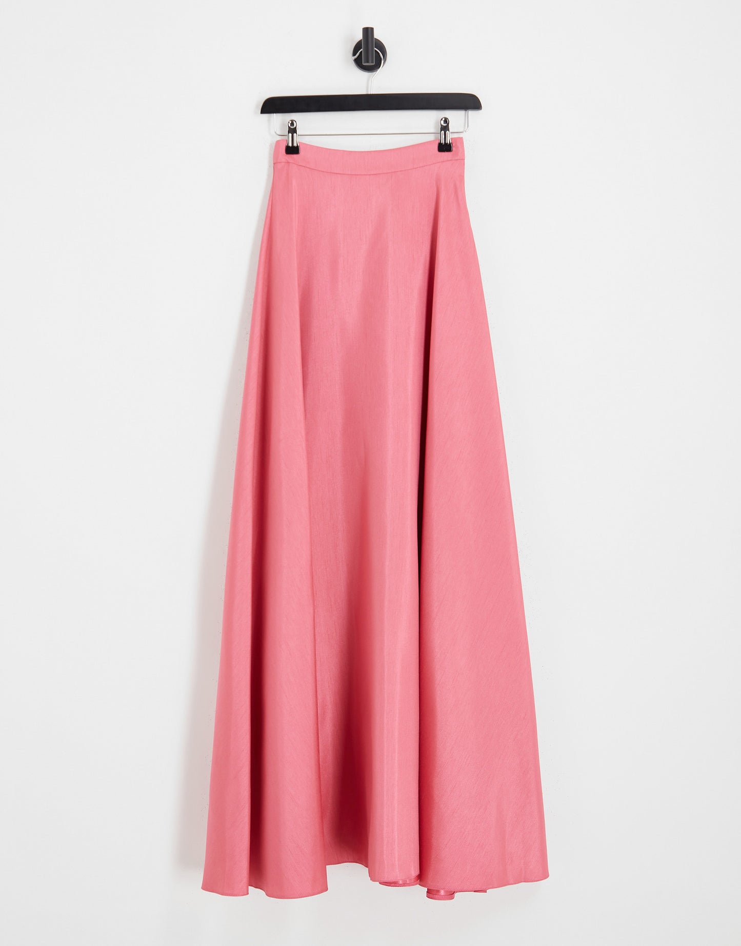 ASOS DESIGN satin lehenga skirt co-ord in bright pink